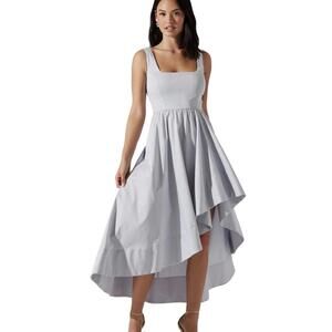 ASTR The Label Allora Asymmetrical High Low Dress in Periwinkle Blue Size L